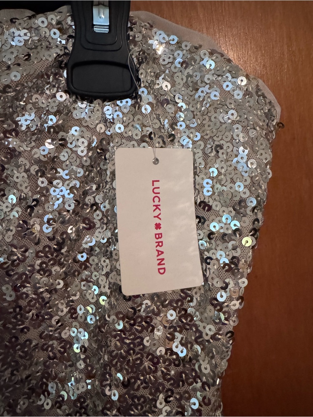 Lucky Brand Strapless Silver Sequin Gown - Picture 7 of 11